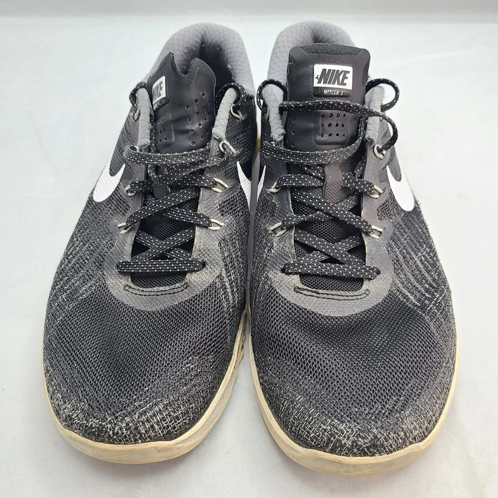 Nike Metcon 3 Womens Size 9 Shoes Black White 849807-001 Crossfit Lifting Runner